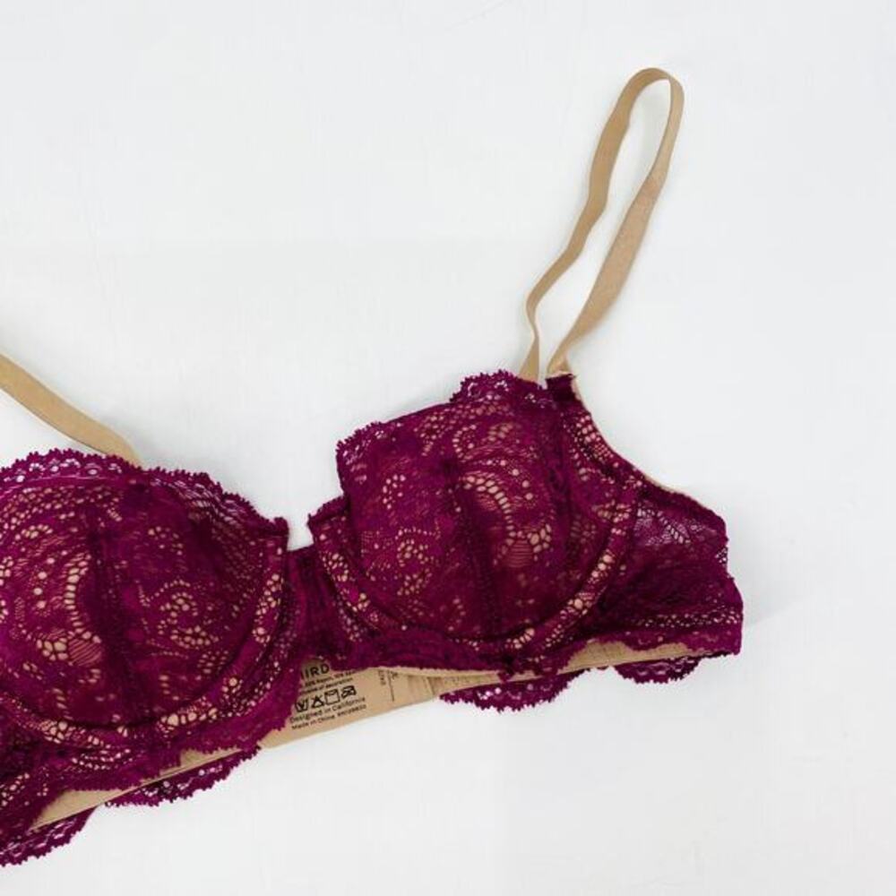Thirdlove Bra 32B‎ purple lace bra